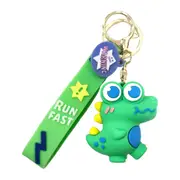 Green Dinosaur Kids Key Chain Keyring