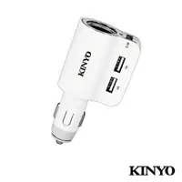 在飛比找蝦皮商城優惠-【KINYO】車用 2合1 USB充電器+點菸器 (CRU-