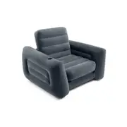 Intex Pull-Out Inflatable Chair/Bed - Charcoal Grey