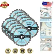 7-1/4 Inch TCT Circular Saw Blade 24T - Quality for Woodworking 10-Pack