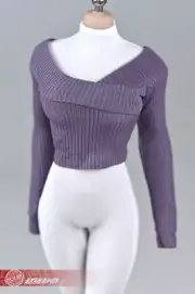 1:6 Purple Sweater Tops Clothing For 12" Female TBLeague PH UD JO Figure Body