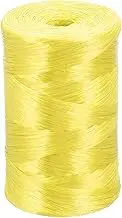 uxcell 420m/1378Ft Polyester Nylon Plastic Rope, Twine Household Bundles Ropes Yellow