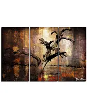 Ready2HangArt Abstract Flower X 3pc Wrapped Canvas Wall Art by Tristan Scott