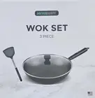 Servappetit 13” Aluminum 3 PIECE Wok Set BRAND NEW IN BOX