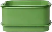 2Pcs Sprouting Tray, Microgreens Growing Trays BPA Free PP Soil-Free Stackable Space-Saving for Bean Sprouts, Broccoli, Alfalfa