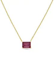 Forever Creations 14K 2.50 ct. tw. Ruby Necklace