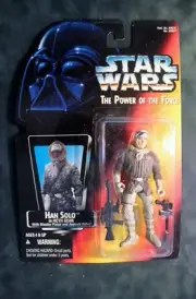 STAR WARS FIGURINE - POWER OF THE FORCE - HAN SOLO IN HOTH GEAR