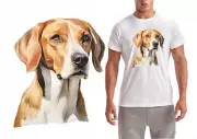 American Fox Hound Dog Breed Quality Wicking T-Shirts / Dog Breed T-Shirt