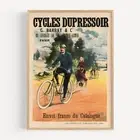 Cycles Dupressor (France) Bicycle 1900 Retro Vintage Poster Print
