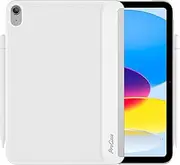 ProCase Magnetic Back Case for iPad (A16) 11th Generation 2025 11-inch/10th Generation 2022 10.9-inch Magic Smart Keyboard; Slim Cover with Pencil Holder [Keyboard Not Included] -White