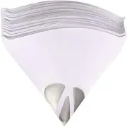 100 pcs One-use Paint Paper Strainers Paint Filter with Fine Nylon Mesh for Automotive, Spray Guns, Arts & Crafts White,Paint Funnel