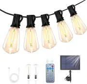 100Ft ST38 Outdoor LED String Lights Feature Shatterproof Edison-Style Bulbs,. W
