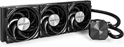 MONTECH HyperFlow Silent 360 Black – Ultra-Quiet AIO Liquid CPU Cooler, 3100RPM Pump, Triple Silent Fans, High-Efficiency Radiator for Superior Heat Dissipation, Intel & AMD Compatible, ARGB-Free