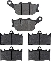 Motorcycle Brake Pads, Brake Pads Front& Rear Motorcycle Brake Pads Compatible with S- uzuki GSF650 GSX650 SV1000 GSF1200 GSF1250 GSX1250 Naked Compatible with B& andit A& BS FA158 FA174 Motorcycle B