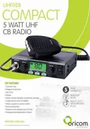 Oricom UHF028 Compact 5 Watt UHF CB Radio