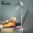 LED Desk Lamp Office Table Lamp Wireless Charger Bluetooth Speaker Type C A2TF