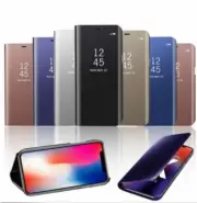 Apple iPhone XS MAX XR X 10 8 7 Plus 6s Flip Slim Luxury Mirror Stand Case Cover