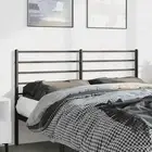 Black Metal Double Bed Headboard 137cm Stylish Modern Home Decor