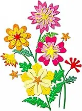 XMZZMX Patchwork Bouquet Flowers Die Cuts for Card Making, Paper Embossing Metal Cutting Dies Kit Templates, Storage Pockets Supplies, Photo Frame Album DIY Scrapbooking Stencils Sets