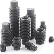 30Pcs M4x4mm~12mm Grade 12.9 Alloy Steel Hexagon Socket Set Screws with Dog Point Headless Screws Grub Screws(30Pcs M4x8)