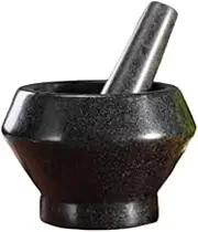 Traditional Grind, Stone Mortar Garlic Pepper Crusher Household Garlic Mortar Grinder Pestle Set Medicine Grinder Masher