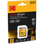 Kodak SD Card 64 GB Uhs-Ii U3 V90 SDXC Ultra pro Performance