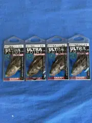4 Packs Mustad Ultra Point Mega-Bite Soft Plastic Bait Hooks Size 2/0 New