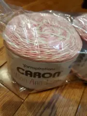 1 Caron Cotton Angel Cakes Yarn 8.8 oz Strawberry Shortcake discontinued