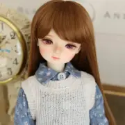 1/4 BJD Doll Girls Resin Ball Jointed Doll with Face Make up Free Eyes Toy XMAS