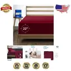Luxury 1000 Thread Count Egyptian Cotton California King Fitted Sheet - Burgundy