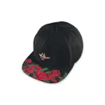 HATER SNAPBACK 【HT277】ROSE BRIM EMB. SNAPBACK - BLACK玫瑰板帽黑色