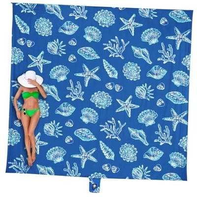 Beach Blanket Waterproof Sandproof Oversized, Extra Large Beach Mat Sand