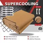 4 Sizes Heavy Duty Dark Tan Canvas Tarp Tarpaulin Sun Blocked Waterproof Tent AU