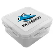 Cronulla Sharks NRL Sandwich Snack Container Lunch Work School Lunch Gift