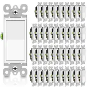 3 Way Wall Light Switch Self-Grounding Residential Commercial Grade UL 40Packs