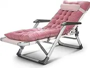 Outdoor Adjustable Folding Chaise Lounge, Portable Zero Gravity Patio Chair, Office Chair Garden Yard Beach, Load 200kg,B