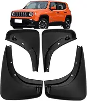 4Pcs Car Mud Flaps Compatible with Jeep Renegade (2016 2017 2018 2019 2020 2021 2022 2023), Front Rear Splash Guards Fender Wheels Mudflaps Protector, for Car Protects The Paintwork from Scratches