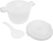 Portable Compact Microwave Oven Rice Cooker Reusable Plastic Steam Convection Microwave Safe for Home Travel