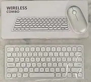 Wireless Keyboard and Mouse Combo, WisFox 2.4GHz Ergonomic USB Keyboard