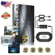 980 Mile Amplified Antenna with Coaxial Cable - Indoor/Outdoor, Signal Clear