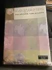 Living Quarters Occasions Tablecloth Pastel Bunnies Easter Oblong 60” X 102” New