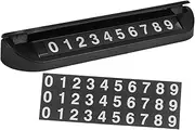 Beatifufu Auto Parking Aluminium Abs Temporary Hide Number Moving Board Random Design