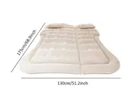 Camping Mattress For Car Sleeping Bed Travel Inflatable Mattress Air Bed For Car Universal SUV Extended With Two Air Pillows Beige