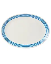 Certified International Dockside Blue Oval Platter
