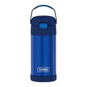 THERMOS FUNTAINER 12 Ounce Stainless Steel Vacuum Insulated Kids Straw Bottle, F