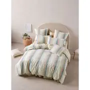 Linen House Reverie Saltwater Bedroom Cotton Quilt Cover Set with Pillowcase