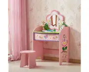 ALL 4 KIDS Olivia the Fairy Girl's Dressing Table with Stool