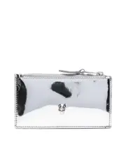Alexander Mcqueen Metalliceffect Skullembellished Wallet