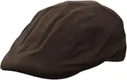 [Walker and Hawkes] Premium Olive British Wax 6-Panel Bernard Duckbill Waterpoof Flat Cap Unisex