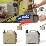 10L Water Container Can Bucket Jug Camping Outdoor Storage Barrel with Spigot